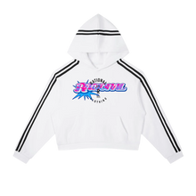 Load image into Gallery viewer, Rational Women's Side Stripe Cropped Hoodie